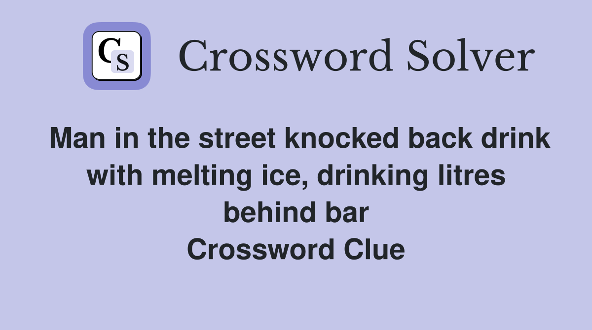 Man in the street knocked back drink with melting ice, drinking litres
